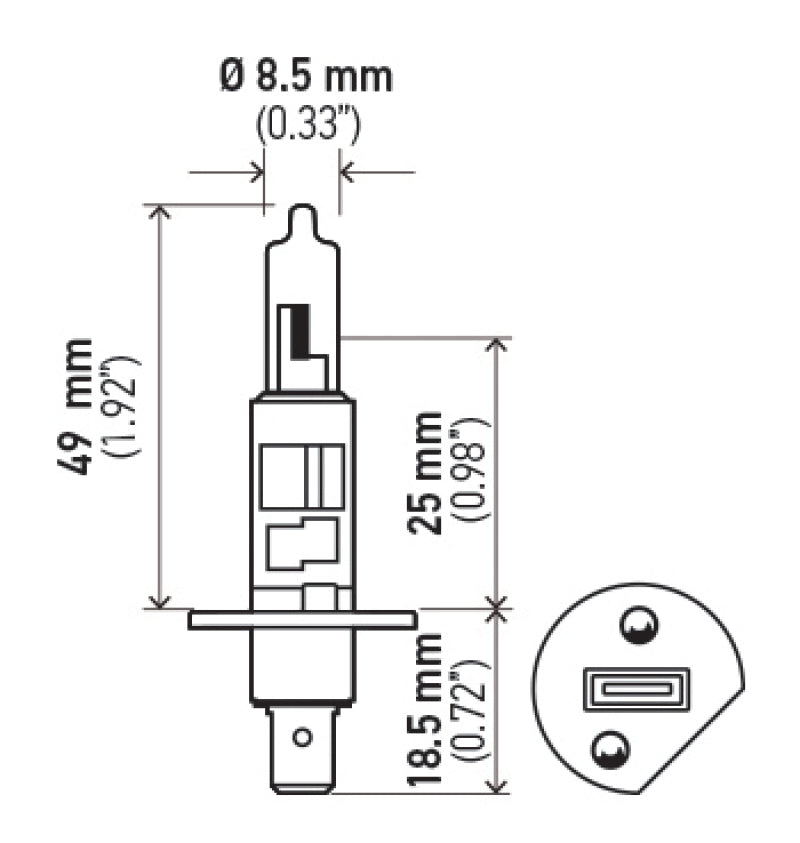 Hella Optilux H1 100W XB Extreme White Bulbs (Pair) - GTR Auto
