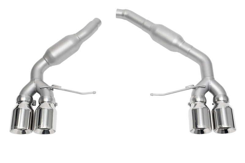 SOUL 14+ Porsche Macan 3.0 / 3.6T Resonated Muffler Bypass Exhaust - 4in Strght Cut Pol. Chrome Tips