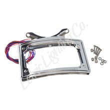 Load image into Gallery viewer, Letric Lighting 12-16 Dyna Switchback Perfect Plate Light Chrome Curved License Plate Frame