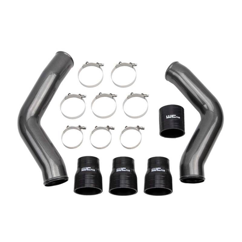 Wehrli 13-18 Ram 6.7L Cummins 3.5in Intercooler Pipes Kit - Gloss White - GTR Auto