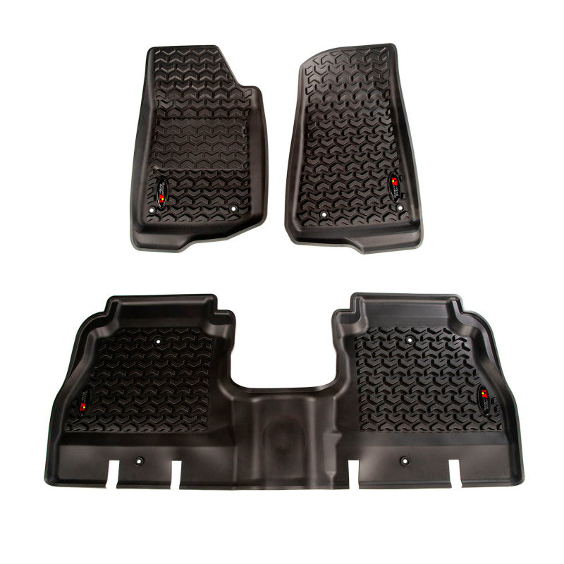 Rugged Ridge Floor Liner Front/Rear Black 2018-2020 Jeep Wrangler JL 4 Dr 12987.05