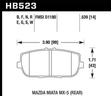 Load image into Gallery viewer, Hawk 06-16 Mazda MX-5 Miata HT-10 Race Rear Brake Pads KHB523S.539