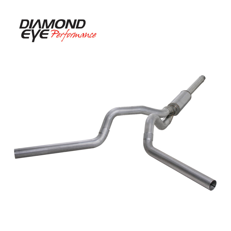 Diamond Eye KIT 4in Catback DUAL AL: 94-97 FORD 7.3L F250/F350 PWRSTROKE - GTR Auto