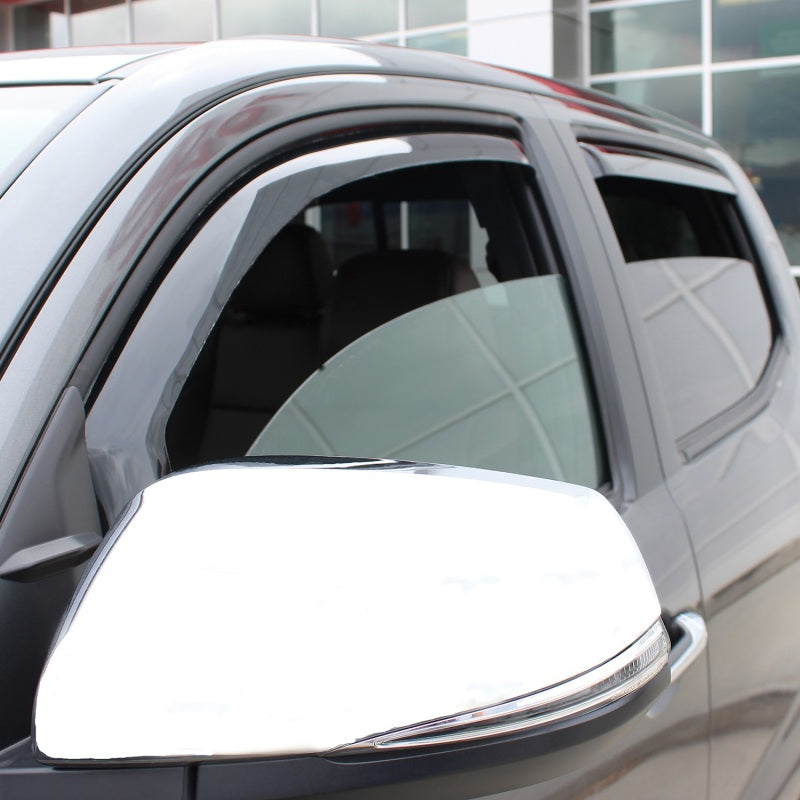 Westin 2016-2018 Toyota Tacoma Double Cab 4dr In-Channel Wind Deflector 4pc - Smoke 72-88433