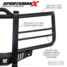 Load image into Gallery viewer, Westin 16-18 Chevy Silverado 1500 Sportsman X Grille Guard - Textured Black - GTR Auto