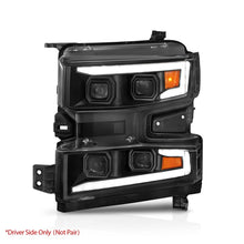 Load image into Gallery viewer, ANZO 19-22 Chevrolet Silverado 1500 LED Proj HL w/Lgt Bar SwBk Seq. Blk w/In. Light - Driver Side ON - GTR Auto