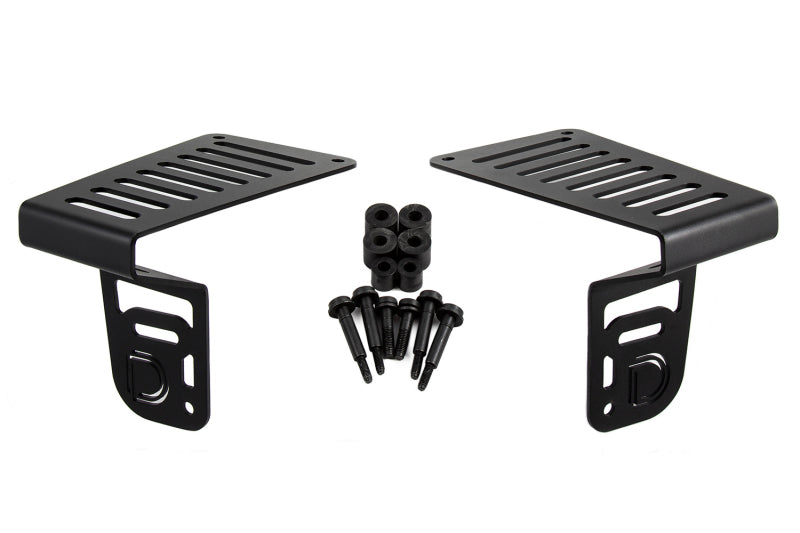 Diode Dynamics 18-21 Jeep JL Wrangler/Gladiator SS3 Cowl LED Bracket Kit - White Pro - GTR Auto