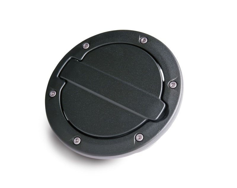 AMP Research 2007-2017 Jeep Wrangler JK 2/4 Door Fuel Door - Black - GTR Auto