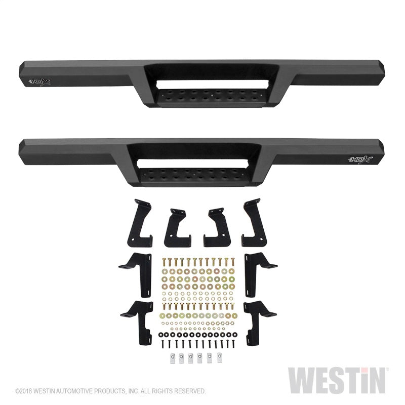 Westin 18-20 Jeep Wrangler JL 2DR HDX Drop Nerf Step Bars - Textured Black - GTR Auto