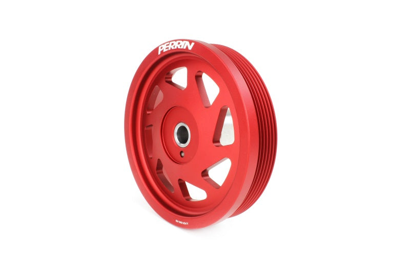 PERRIN 19-21 Subaru WRX / 16-18 Forester / 15-19 Legacy Lightweight Crank Pulley - Red - GTR Auto
