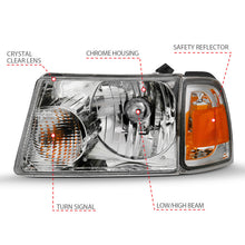 Load image into Gallery viewer, ANZO 2001-2011 Ford Ranger Crystal Headlight Chrome w/Corner Lights (OE Replacement) - GTR Auto