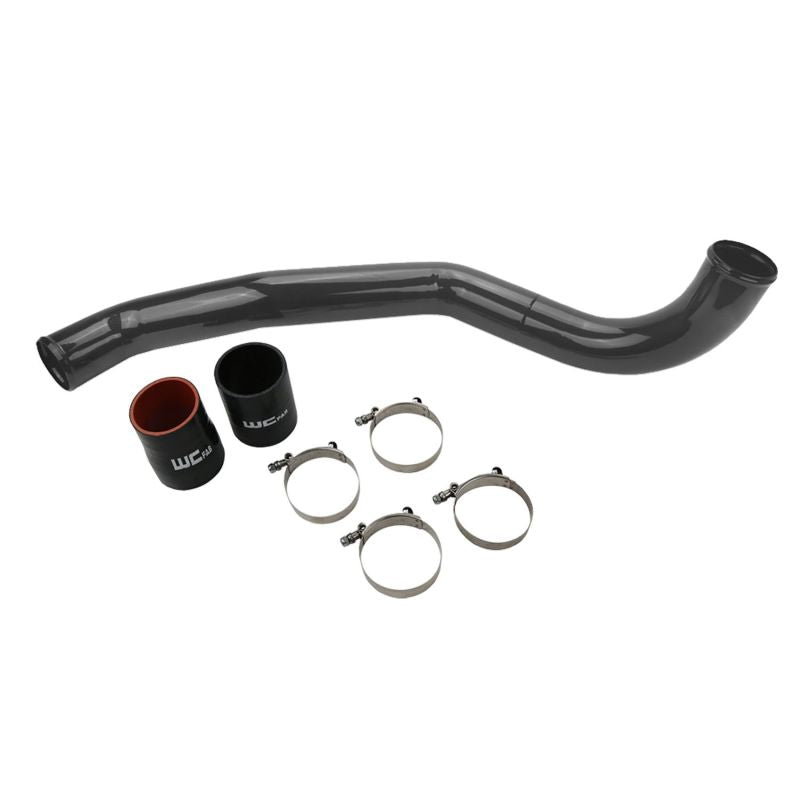 Wehrli 17-19 Chevrolet 6.6L L5P Duramax Driver Side 3in Intercooler Pipe - Chevy Orange - GTR Auto