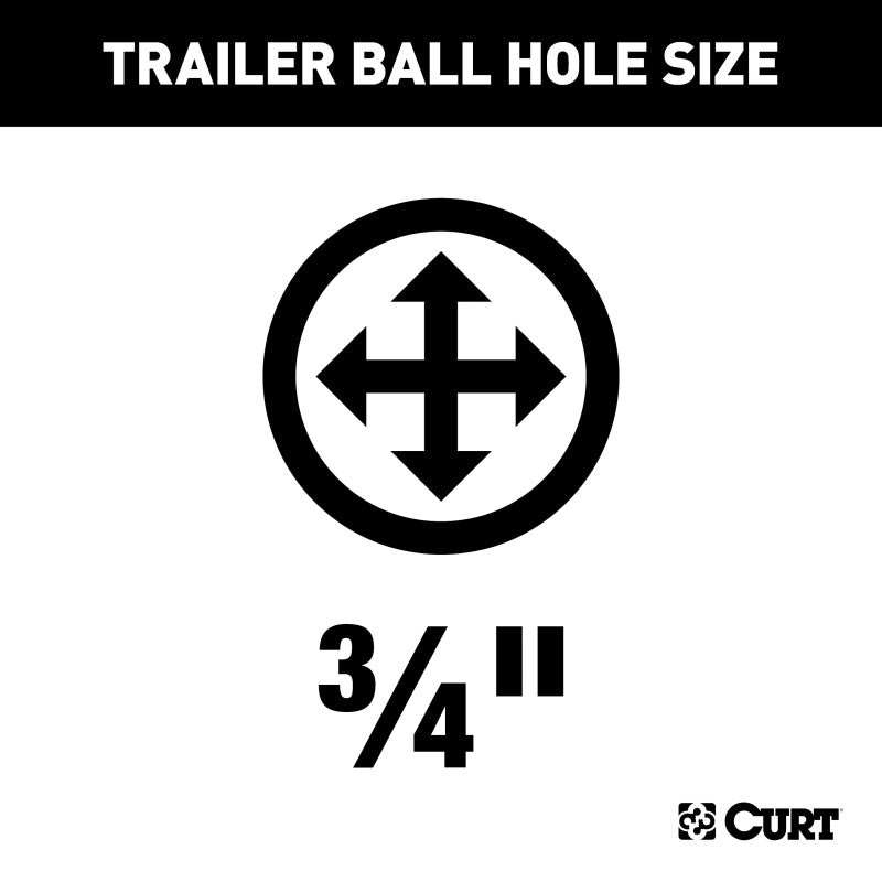 Curt 95-01 Chevy Geo Hatchback Class 1 Fixed-Tongue Trailer Hitch w/3/4in Trailer Ball Hole BOXED - GTR Auto