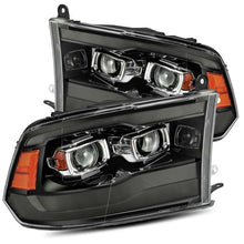 Load image into Gallery viewer, AlphaRex 09-18 Ram 1500HD LUXX Proj Headlight Plnk Style Jet Blk w/Activ Light/Seq Signal/Smoked DRL - GTR Auto