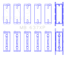 Load image into Gallery viewer, King Engine Bearings BMW S85B50A Crankshaft Main Bearings - Size STD