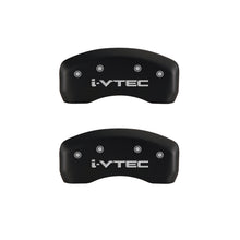 Load image into Gallery viewer, MGP 4 Caliper Covers Engraved Front &amp; Rear i-Vtec Red finish silver ch - GTR Auto