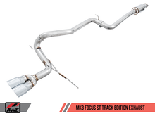 Load image into Gallery viewer, AWE Tuning Ford Focus ST Track Edition Cat-Back Exhaust - Diamond Black Tips