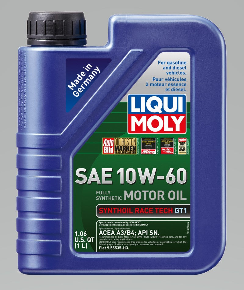 LIQUI MOLY 1L Synthoil Race Tech GT1 Motor Oil SAE 10W60 - GTR Auto