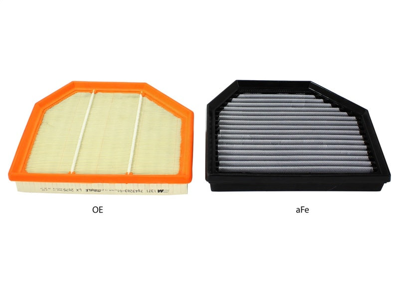 aFe MagnumFLOW OEM Replacement Air Filter PRO Dry S 2015 BMW M3/M4 (F80/F82) 3.0L S55 (tt) Qty. 2 - GTR Auto