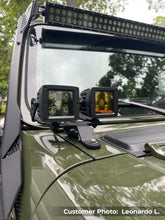Load image into Gallery viewer, Go Rhino 18-20 Jeep Wrangler JL/JLU/Gladiator JT XE Windshield Light Bar Mount - 50in Single Row - GTR Auto