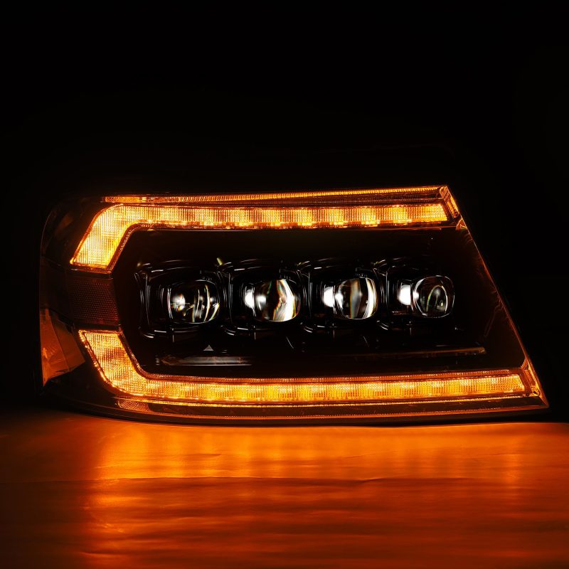 AlphaRex 04-08 Ford F-150 (No 2004 Heritage) NOVA-Series LED Proj HL Chrome w/Actv Light / Seq. Sig - GTR Auto