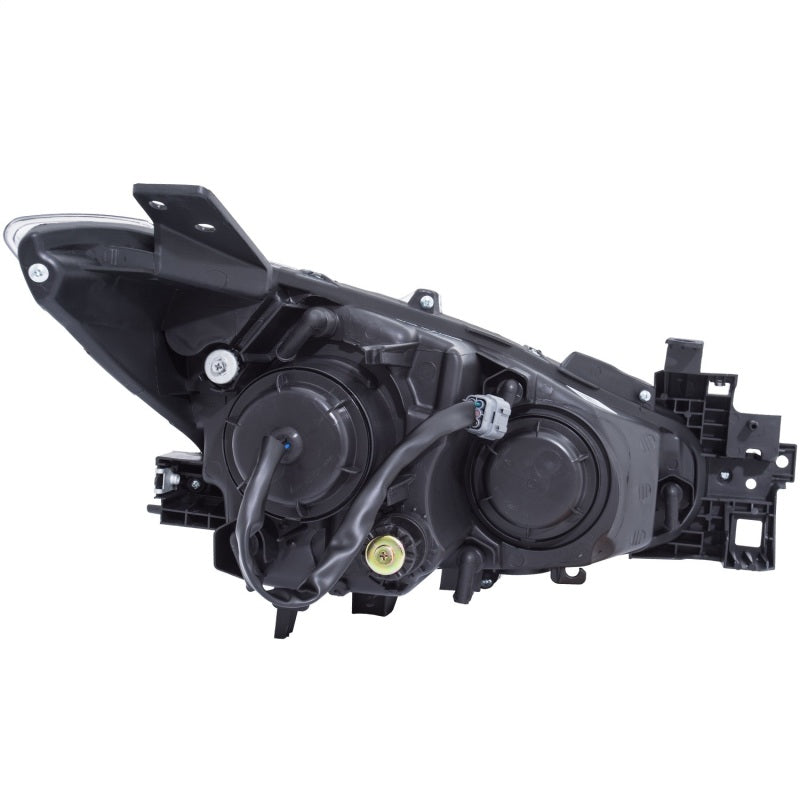 ANZO Projector Headlights With Halo Black w/Amber 14-17 Mazda 3 - GTR Auto