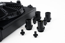 Load image into Gallery viewer, CSF Universal Half Radiator w/-16AN &amp; Slip-On Fittings/12in SPAL Fan &amp; Shroud - Black Finish - GTR Auto