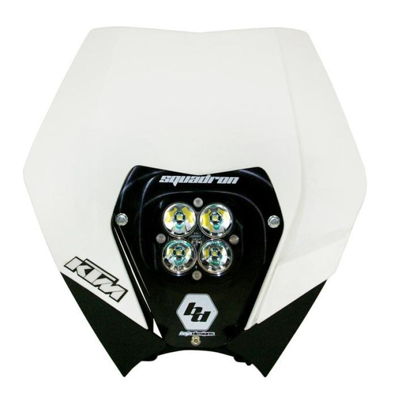 Baja Designs 08-13 KTM Complete LED Kit w/ Head Shell White Squadron Pro - GTR Auto