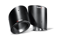 Load image into Gallery viewer, Akrapovic 08-14 Mitsubishi Lancer Evolution Tail Pipe Set (Carbon) - GTR Auto