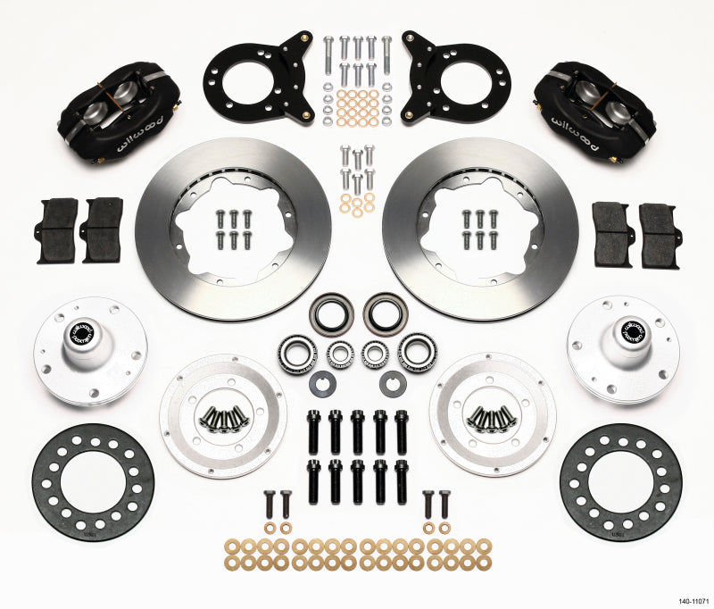 Wilwood Forged Dynalite Front Kit 11.00in 1965-1969 Mustang Disc & Drum Spindle - GTR Auto