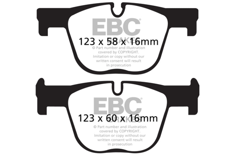 EBC 12+ BMW ActiveHybrid 3 3.0 Turbo Greenstuff Rear Brake Pads - GTR Auto