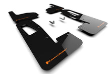 Load image into Gallery viewer, Rally Armor 22-25 Rivian R1T Black UR Mud Flap w/Tangerine Scream Logo