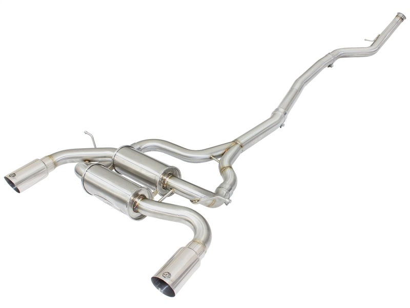 aFe MACHForce XP SS-304 Polish Tip 2.5in Dia Cat Back Exhaust 12-14 BMW 335i (F30) 3.0L (t) - GTR Auto
