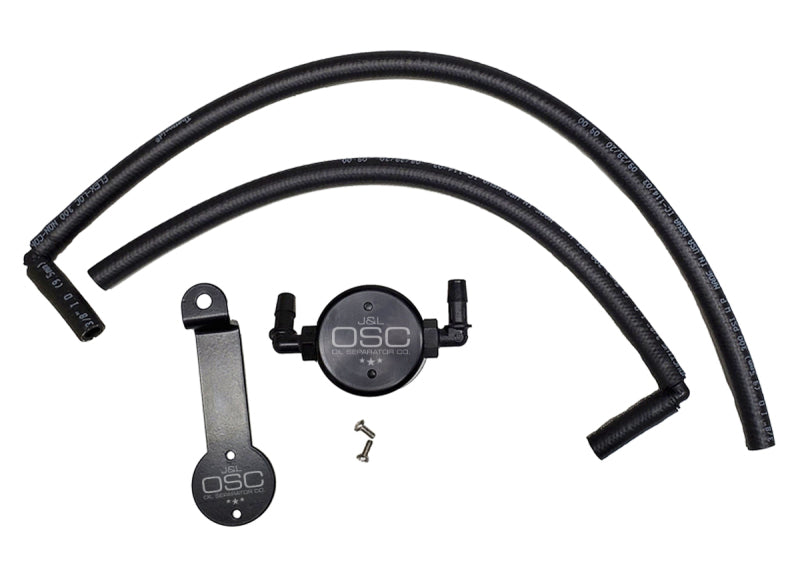 J&amp;L 05-24 Toyota 4Runner 4.0L Driver Side Oil Separator 3.0 - Black Anodized - GTR Auto
