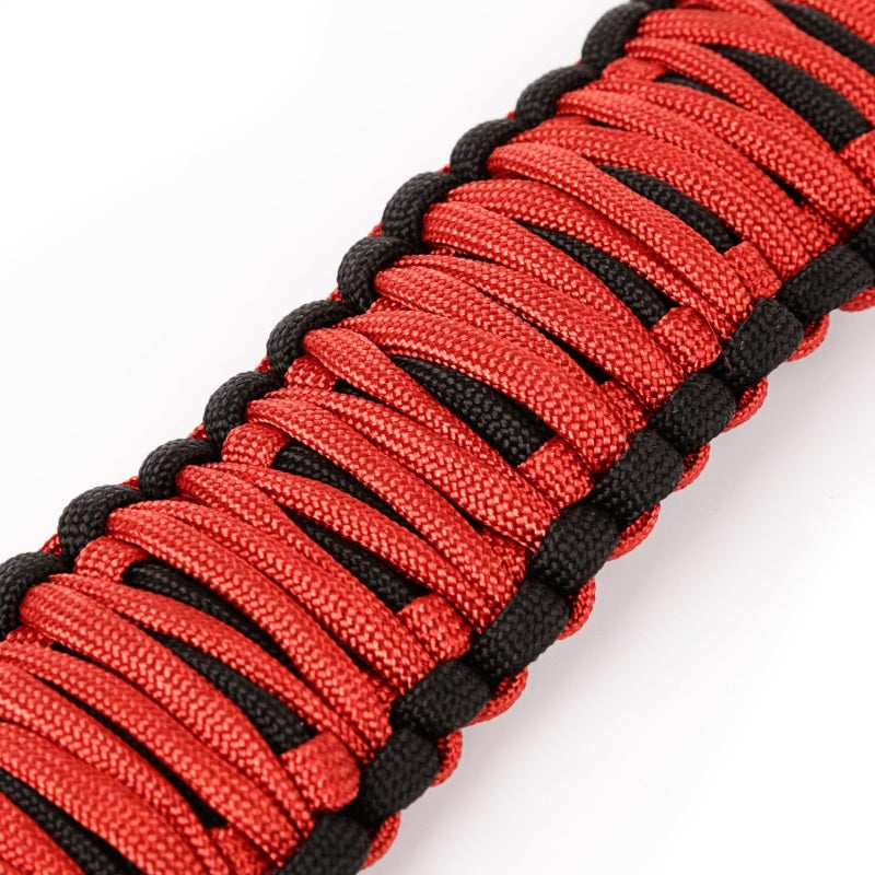 Rugged Ridge Paracord A-Pillar Grab Handle Red 07-18 Jeep Wrangler JK 13305.80