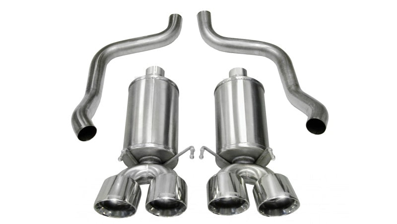 Corsa 2009-2013 Chevrolet Corvette C6 6.2L V8 Polished Xtreme Axle-Back Exhaust 14470
