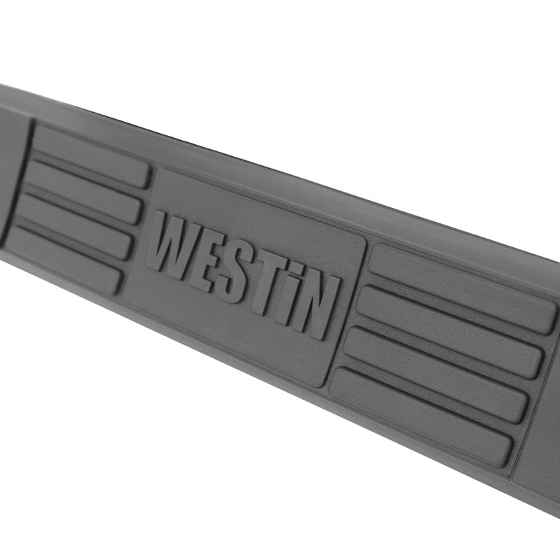 Westin 2014-2018 Chevy Silverado 1500 Dbl Cab (Rocker Mount) E-Series 3 Nerf Step Bars - Black - GTR Auto