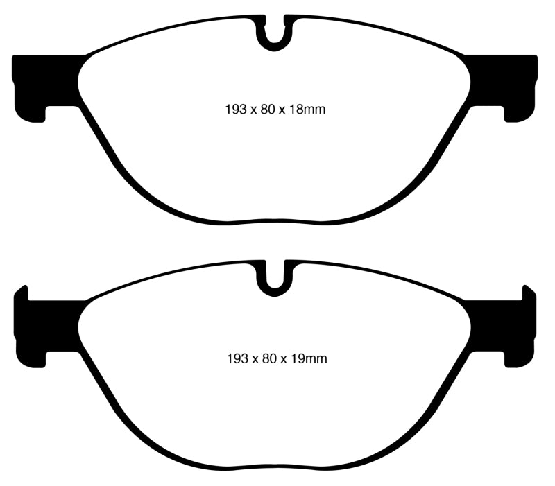 EBC 12-13 BMW 528 2.0 Turbo (F10) Performance Greenstuff Front Brake Pads - GTR Auto
