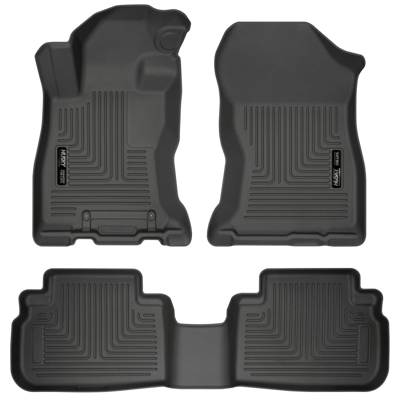 Husky Liners 2019 Subaru Forester Weatherbeater Black Front & 2nd Seat Floor Liners 95891