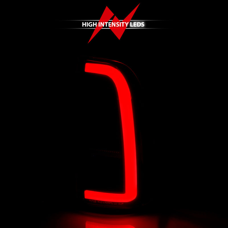 ANZO 00-06 Toyota Tundra (Std. Bed/Reg Cab) LED Taillights w/Light Bar Black Housing Smoke Lens - GTR Auto