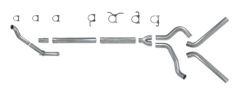 Diamond Eye KIT 4in TB MFLR RPLCMENT PIPE DUAL SS 94-97 5 7 3L F250/F350 PWRSTROKE NFS W CARB STDS - GTR Auto