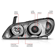 Load image into Gallery viewer, ANZO 2000-2004 Infiniti I30 Projector Headlights w/ Halo Chrome - GTR Auto