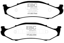 Load image into Gallery viewer, EBC 97-99 Jeep Cherokee 2.5 82mm High Rotors Greenstuff Front Brake Pads DP61255