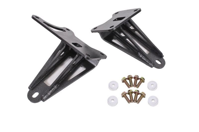 BMR 11-17 S197 Mustang Motor Mount Brackets - Black Hammertone - GTR Auto