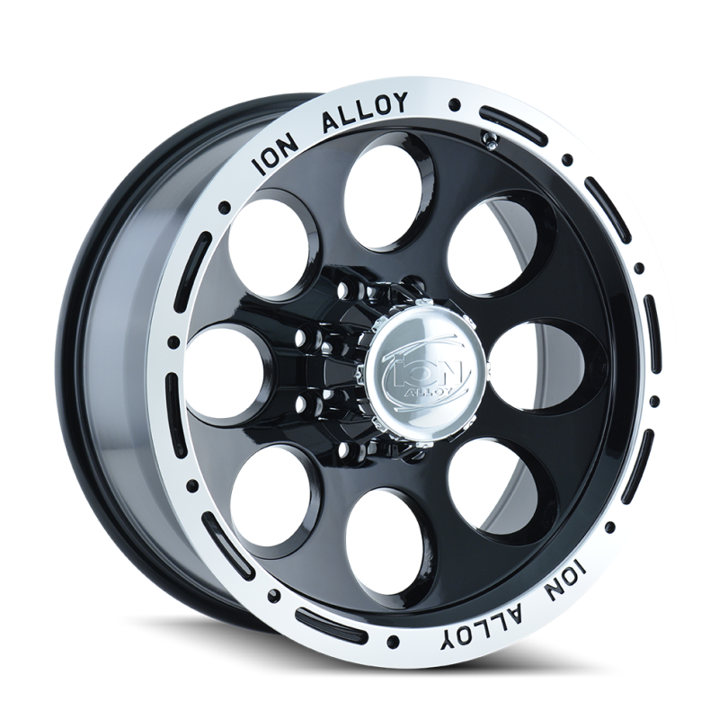 ION Type 174 15x10 / 5x114.3 BP / -38mm Offset / 83.82mm Hub Black/Machined Wheel - GTR Auto
