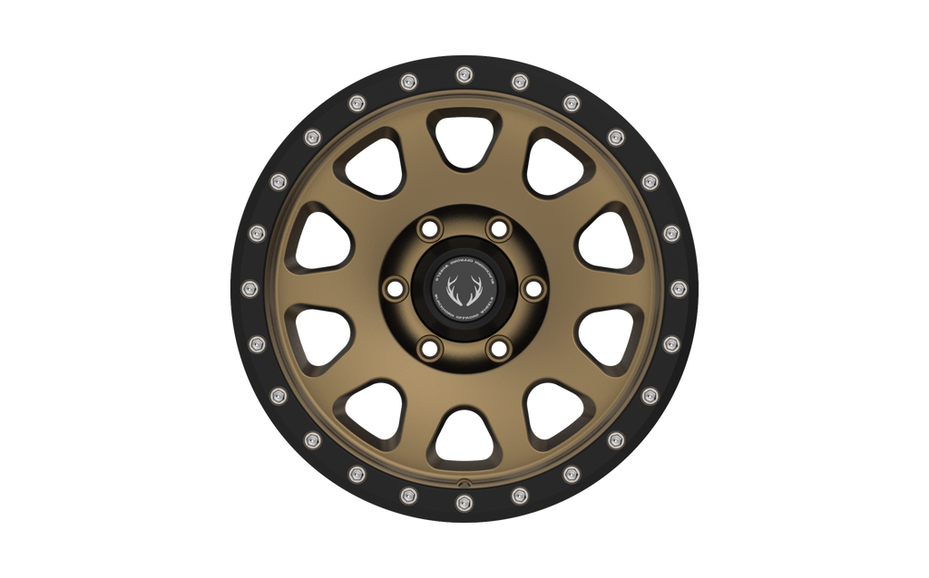 BH02 17X9 ET12 6X139.7 106.1 Cone Bronze / Black Lip - GTR Auto