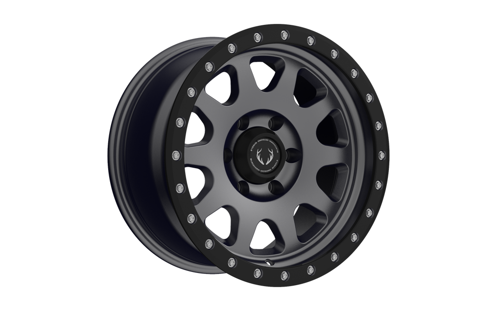 BH02 17X9 ET12 6X139.7 106.1 Cone Gunmetal / Black Lip - GTR Auto