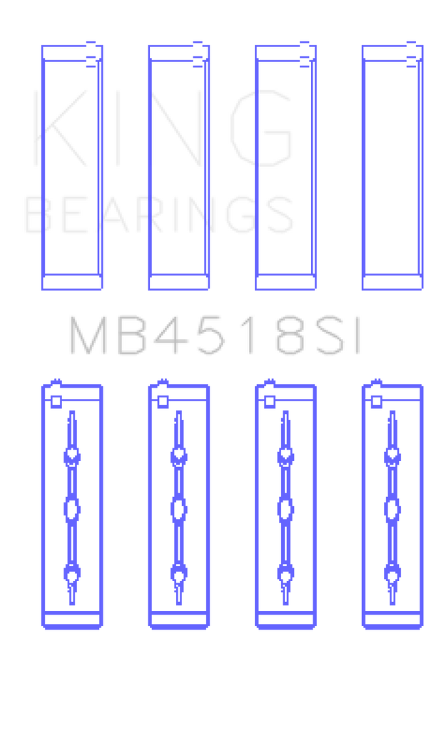 King Engine Bearings 11-20 Chrysler 300 / Dodge Grand Caravan (Size +0.25mm) Main Bearing Set