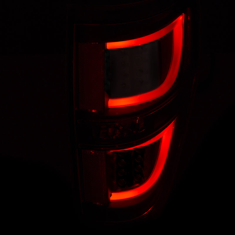 ANZO 2009-2013 Ford F-150 LED Taillights Black - GTR Auto