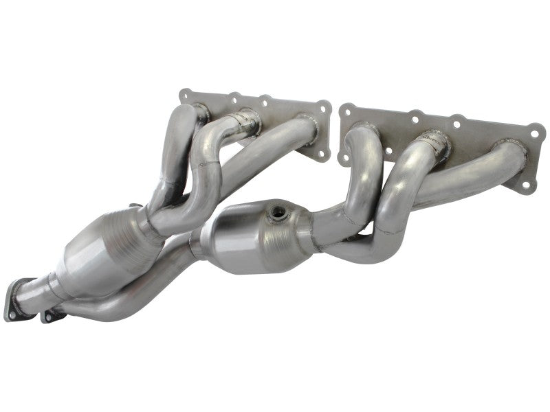 aFe 08-13 BMW 128i (E82/88) L6 3.0L Twisted Steel 304 Stainless Steel Long Tube Header w/ Cat - GTR Auto